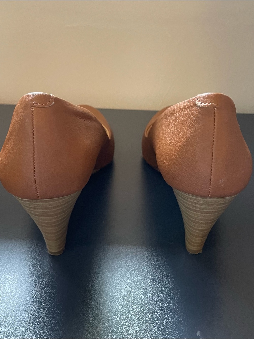 Jessica Simpson Tan Wedges Size 7 - Picture 5 of 9